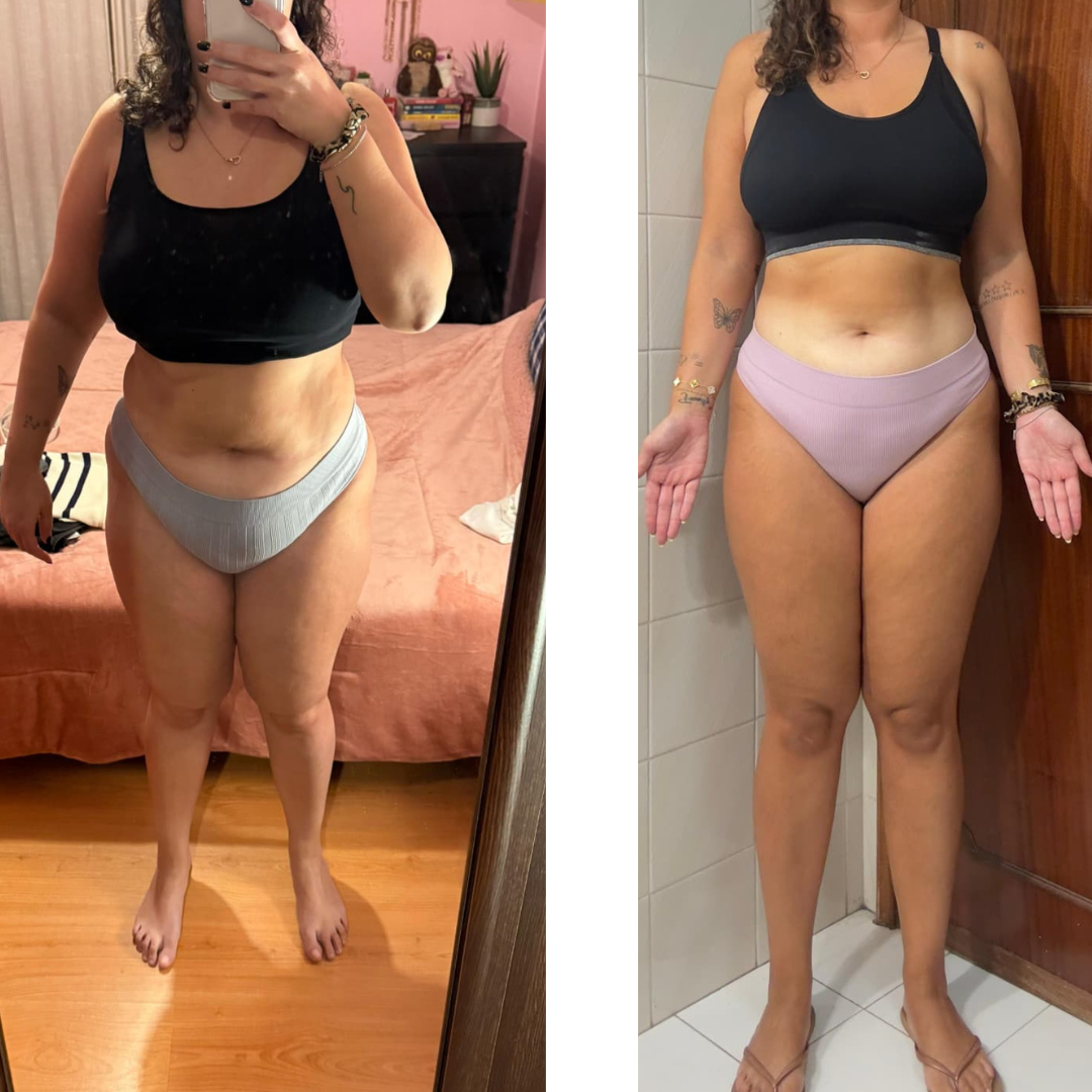 Transformação corporal feminina com foco em treino, nutrição personalizada e perda de peso saudável — Resultados reais para mulheres que querem emagrecer, tonificar e conquistar bem-estar físico e emocional.
